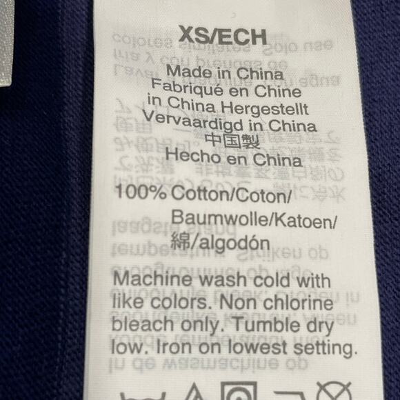 J CREW AN179 Blue White Striped Ombre Short Sleeve Tee Top T-Shirt XS - Picture 9 of 12